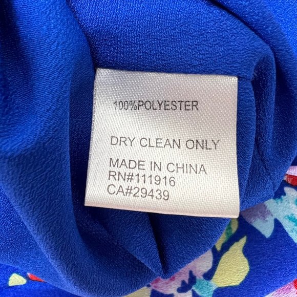 Yumi Kim Romper Small Blue Floral Liz Wrap Tie Waist Pockets - Picture 10 of 12